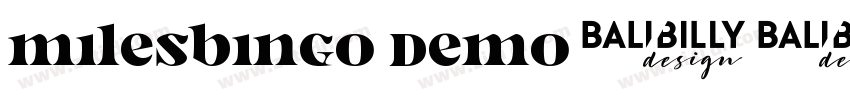 Milesbingo Demo字体转换